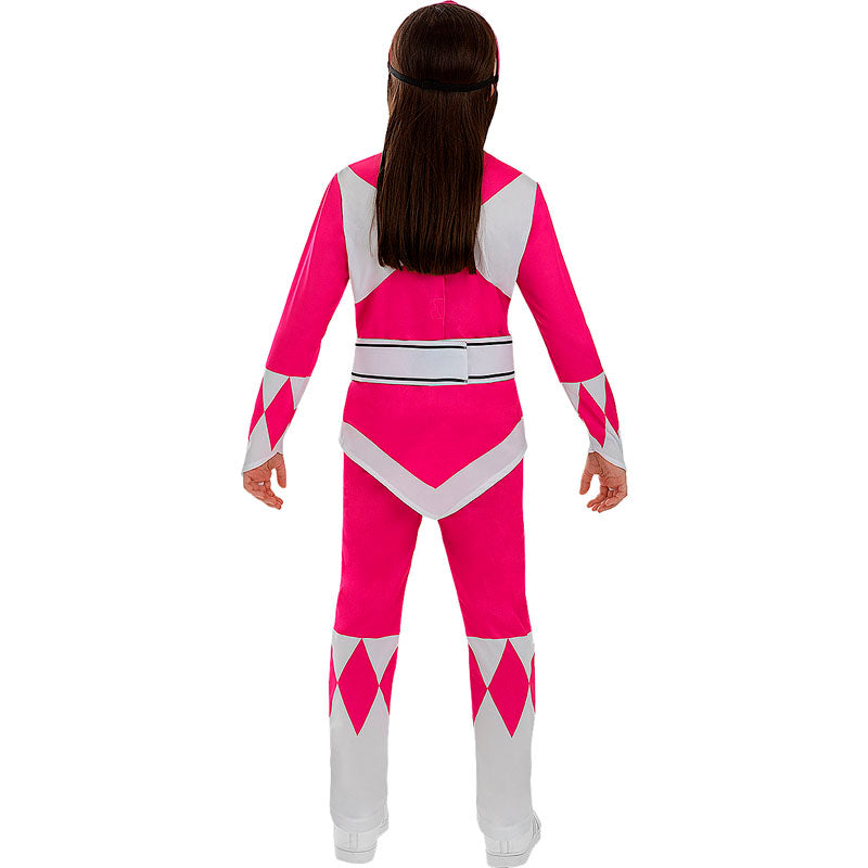 Disfraz de Power Ranger Rosa para niña Espalda