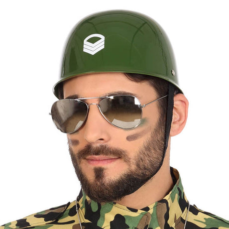 Casco de soldado verde