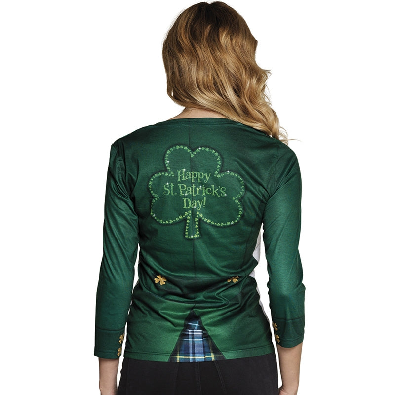 Disfraz Camiseta Saint Patrick’s Day mujer espalda