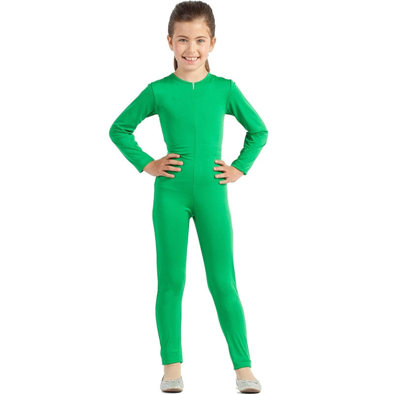 Disfraz de Maillot verde spandex para niña