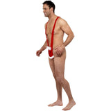 Disfraz de Mankini de Papá Noel para hombre perfil