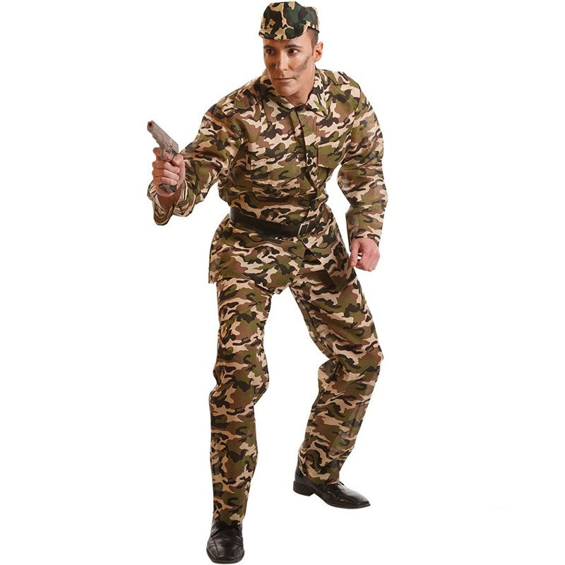 Disfraz de Militar Camuflaje para hombre