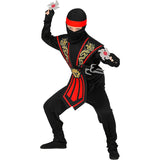 Disfraz de Ninja Kombat rojo para niño