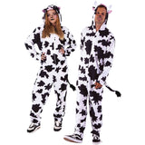 Disfraz de Pijama Vaca para adulto