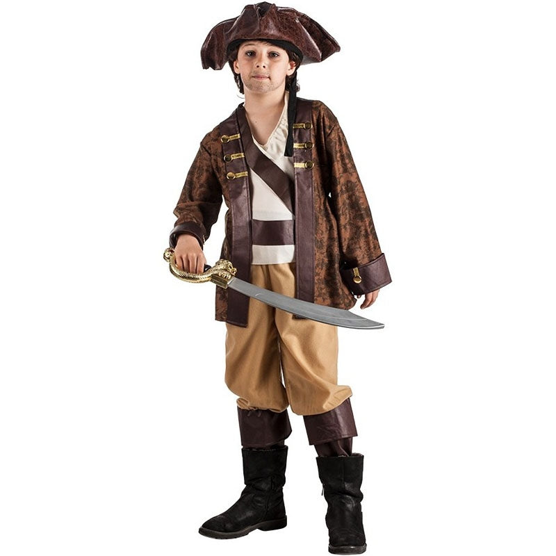 Costume fashion carnevale jack sparrow bambino