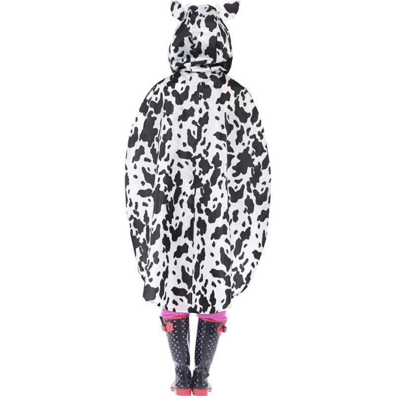 Disfraz de Vaca Poncho Impermeable espalda