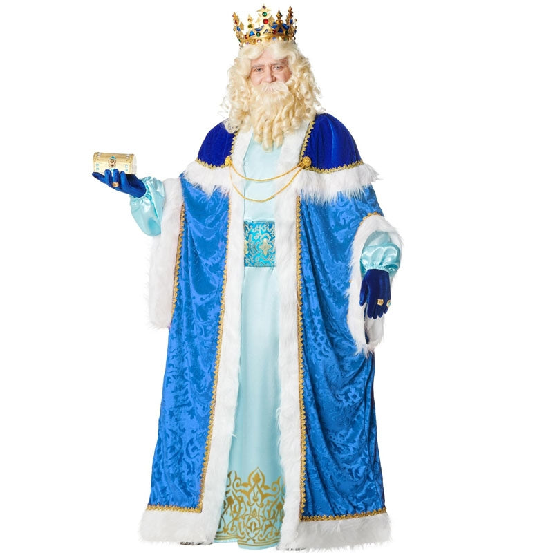 Disfraz de Rey Mago Melchor azul para hombre