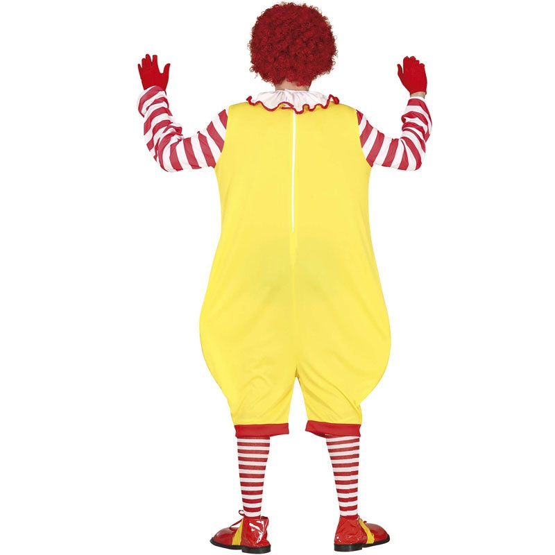 Disfraz de Ronald McDonald Zombie para hombre espalda