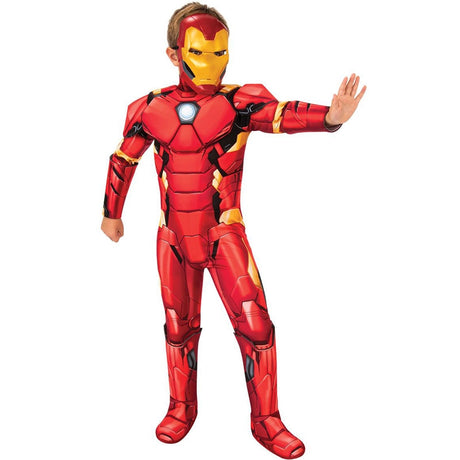 Disfraz de Superhéroe Iron Man deluxe para niño