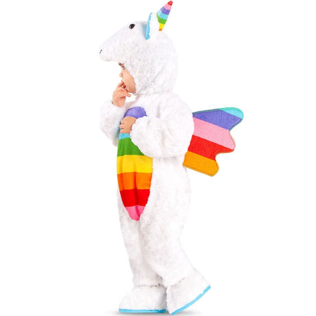 Disfraz de Unicornio multicolor para bebé perfil