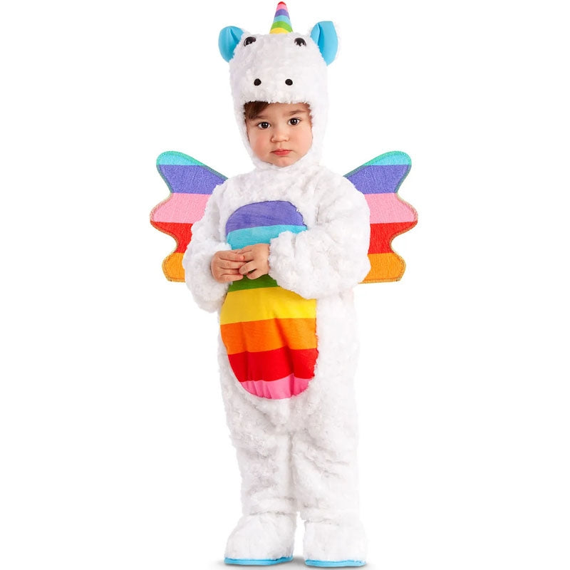 Disfraz de Unicornio multicolor para bebé