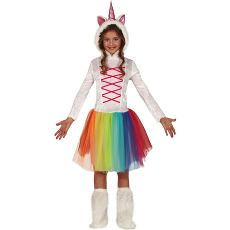 Disfraz de Unicornio Multicolor para niña