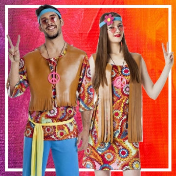 Disfraces hippies para parejas