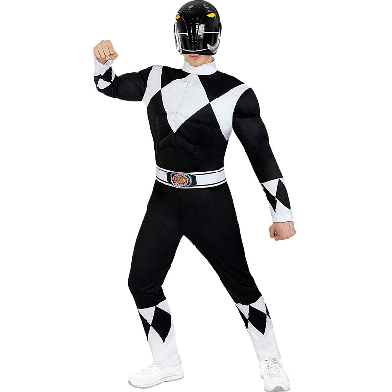 Disfraz de Power Ranger Negro para hombre