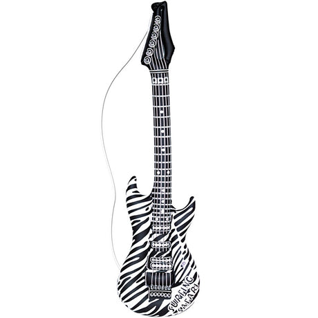 Guitarra hinchable Rockero cebra