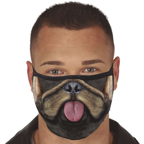 Mascarilla de Perro Bulldog para adulto