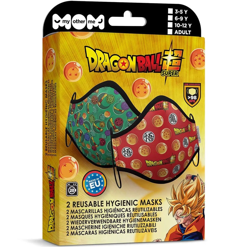 Mascarilla infantil de Dragon Ball Z packaging