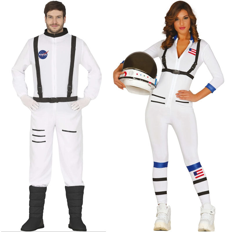 Pareja Astronautas Americanos