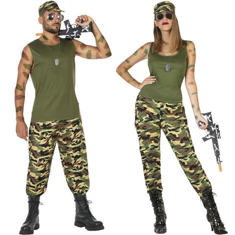 Pareja Militares Camuflaje