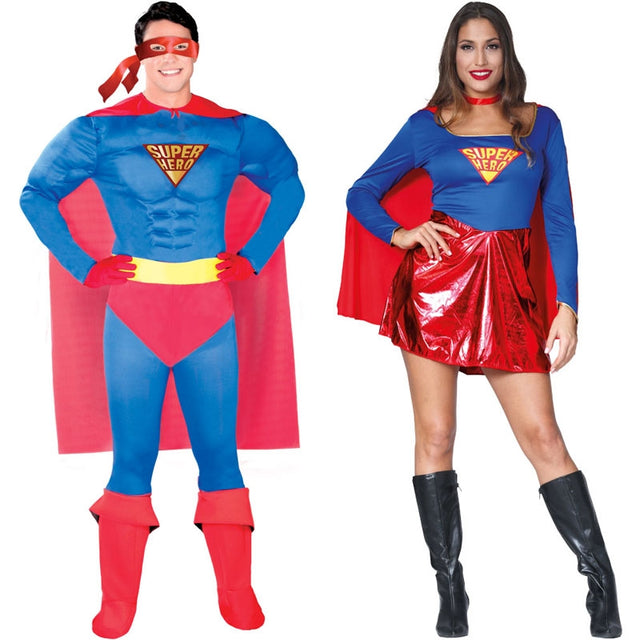 Pareja Disfraces Superman