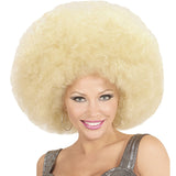 Peluca afro gigante rubia