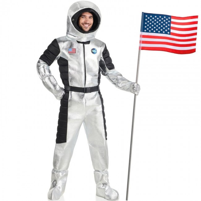 ▷ Costume Astronauta argento per uomo