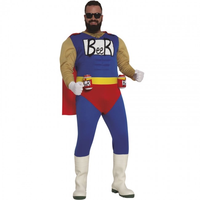Costume Supereroe della Birra uomo