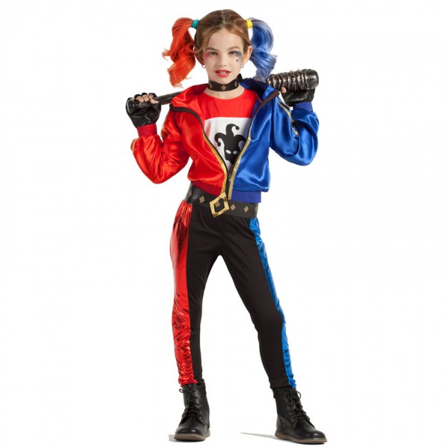 Costume Bambina Harley Quinn Tg 5-12 anni