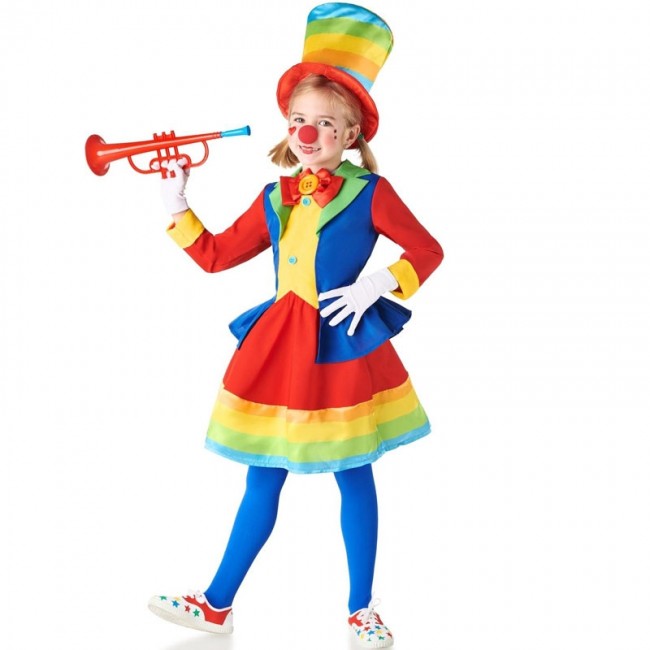 Costume da Clown giocoliere per bambina