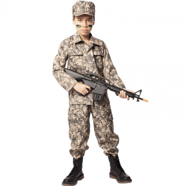 Costume da militare bambini varie taglie L 8/9 anni - 1045