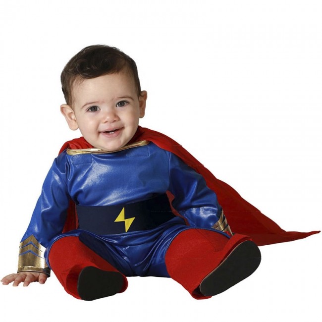 Neonato Neonato Ragazzo Ragazza Supereroe Romper Tuta Superman Fancy  Costume Party