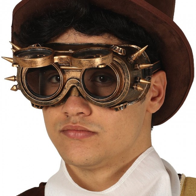 Occhiali vintage in stile steampunk per travestimenti di Carnevale