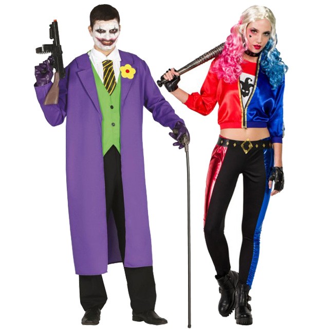 Costume Harley Quinn fumetto bambina più terrificante di Halloween