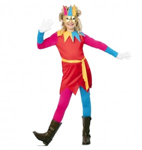 Costume da Arlecchina Multicolore per bambina
