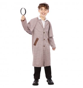 Costume per ragazzo e ragazza di Sherlock Holmes investigatore
