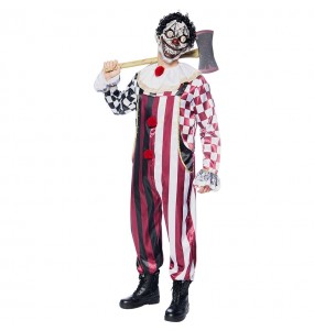 Travestimento da Clown malvagio con maschera per uomo