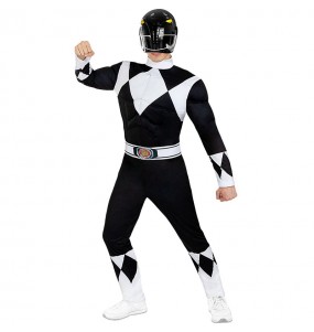 Costume da Power Ranger nero per uomo