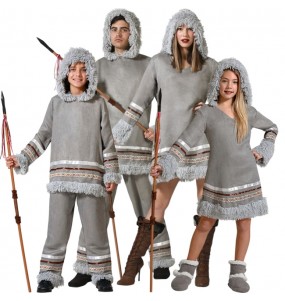 Costumi Eschimesi dell'Alaska per gruppi e famiglie