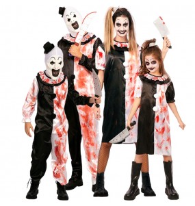 Costumi Clown Terrifier per gruppi e famiglie