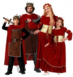 Costumi Re medievali per gruppi e famiglie
