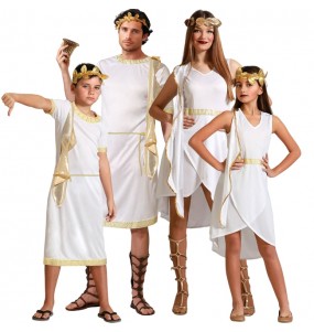 Costumi Romani d'oro per gruppi e famiglie