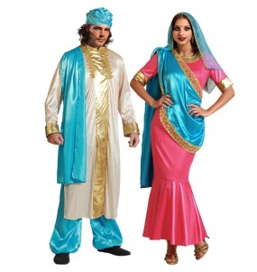 Costumi di coppia Indù turchesi
