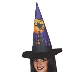 Cappello da strega Luna Nera per completare il costume di paura