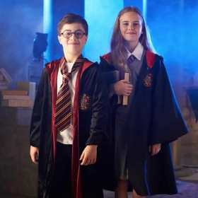 Costume da tunica di Harry Potter Quidditch Grifondoro per bambini